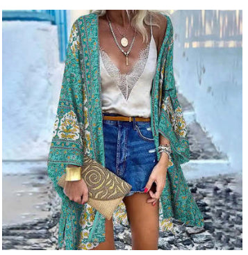 Kimono Cardigan Bohème "Sakura Bloom"